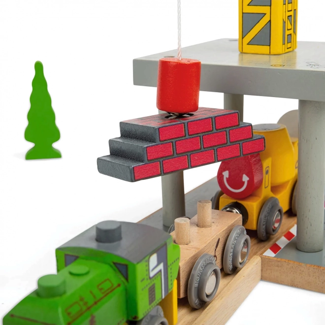 Bigjigs Rail Veliki žerjav Rumeni