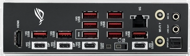 Ekstremna povezljivost: 2× USB4, Wi‑Fi 7 in 5GbE