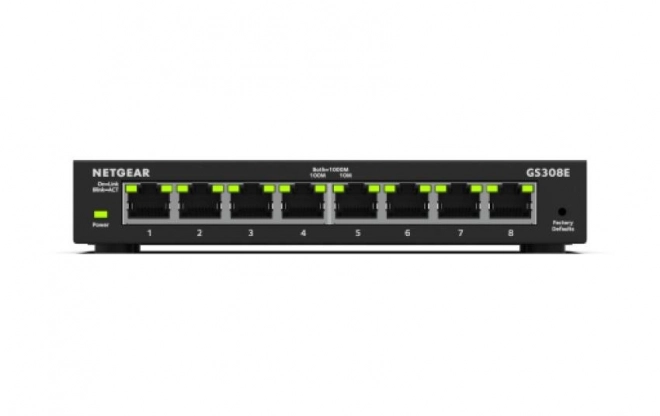 Stikalo NETGEAR GS308E 8-Port Gigabit Ethernet Plus