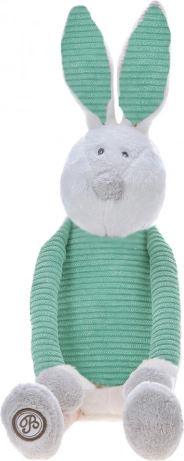 Plišasti zajček Enzo, bež-mint, 20 cm