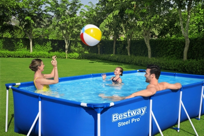 Bazén na kovinski strukturi Bestway Steel Pro 400 x 211 x 81 cm