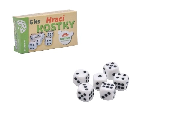 Set igralnih kock 6 kos