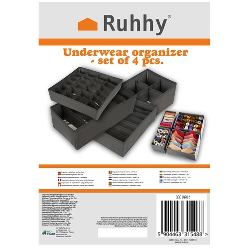 Organizator za perilo - komplet 4 kosov. Ruhy 19914