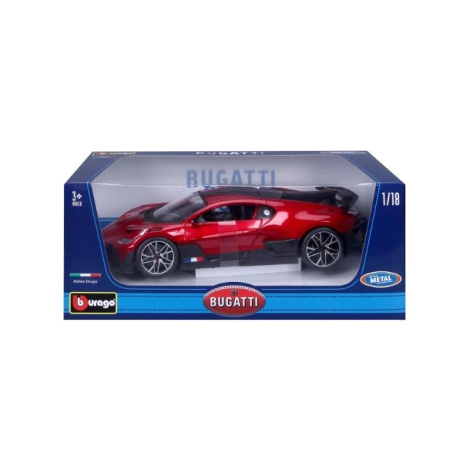 Bburago model Bugatti Divo rdeči 1:18