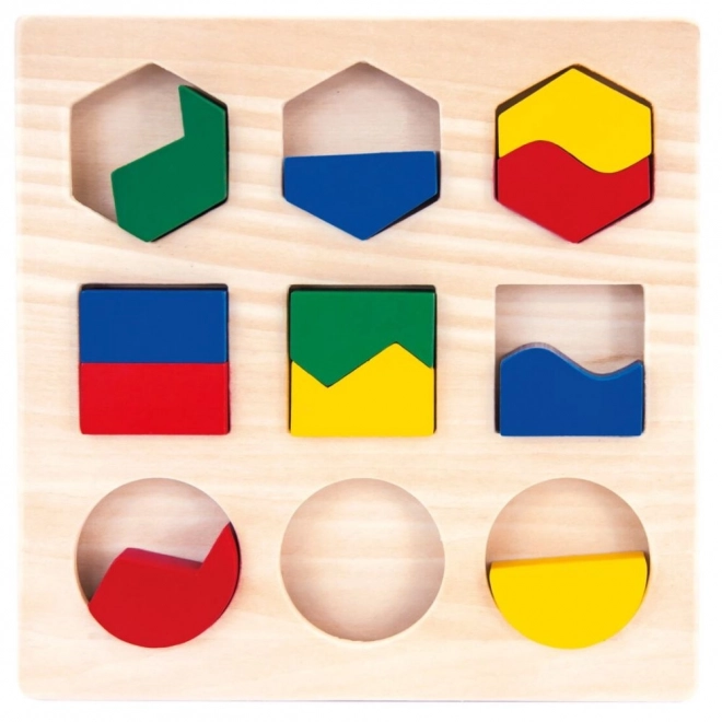 Bino Lesene sestavljanke geometrijske oblike