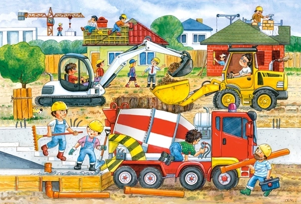 Puzzle Maxi Gradbišče 40 kosov