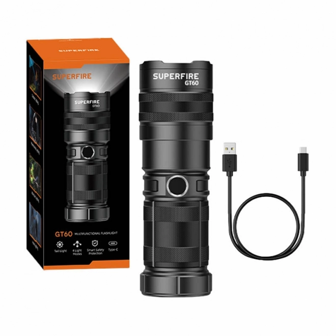 svetilka Superfire GT60 2600 lm z USB-C