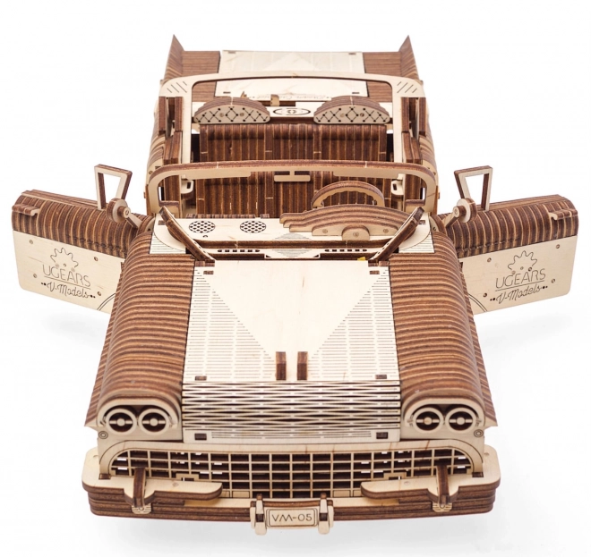 3D leseni mehanski model avtomobila Kabriolet sanj