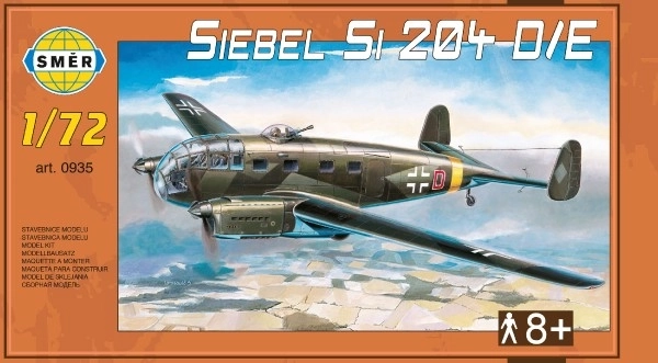 Model Siebel Si 204 D/E 1:72 29,5x16,6cm v škatli 34x19x5,5cm