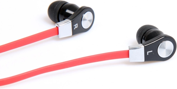 Slušalke MAGICSOUND DS-2 z mikrofonom črno-rdeče