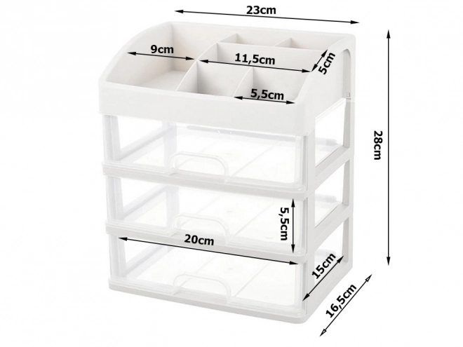 XXL organizator za kozmetiko in nakit