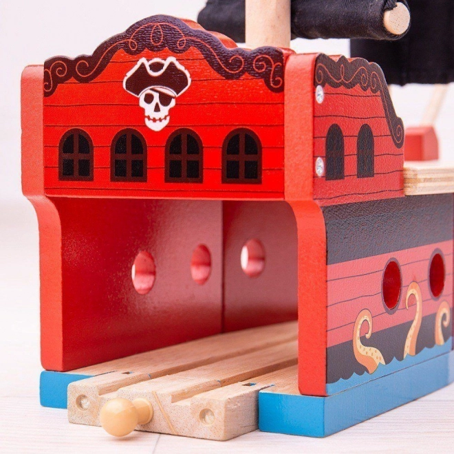 Piratiška galera Bigjigs Rail