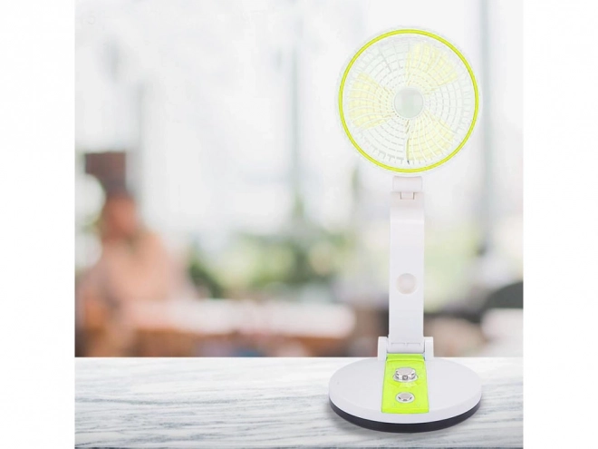 Prenosni zložljivi ventilator z LED svetlobo
