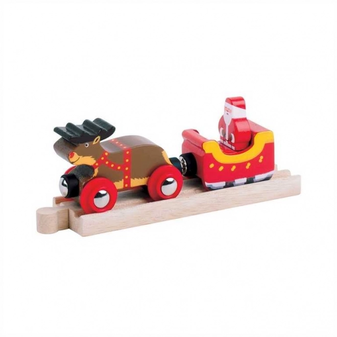 Bigjigs Rail Božičkova sprega + tirnica