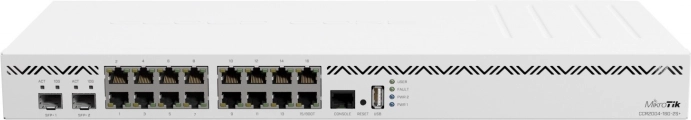 MikroTik usmerjevalnik CCR2004–16G–2S+ s 16× Gigabit in 2× 10GbE SFP+