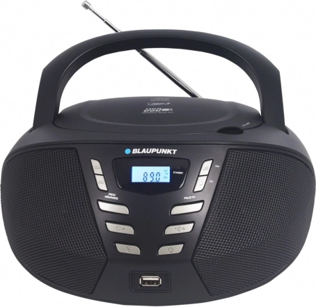 Boombox FM CD/MP3/USB/AUX črn