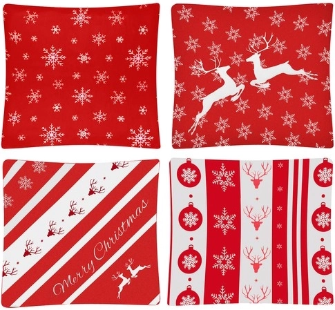 Usklajen božični slog v setu 4 kosov