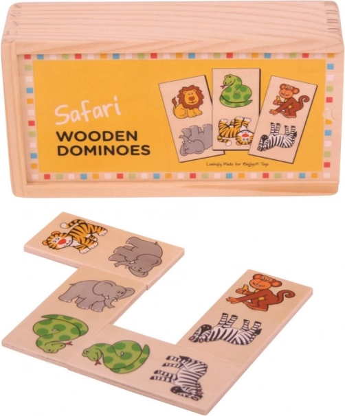 Bigjigs Toys Leseno domino Safari