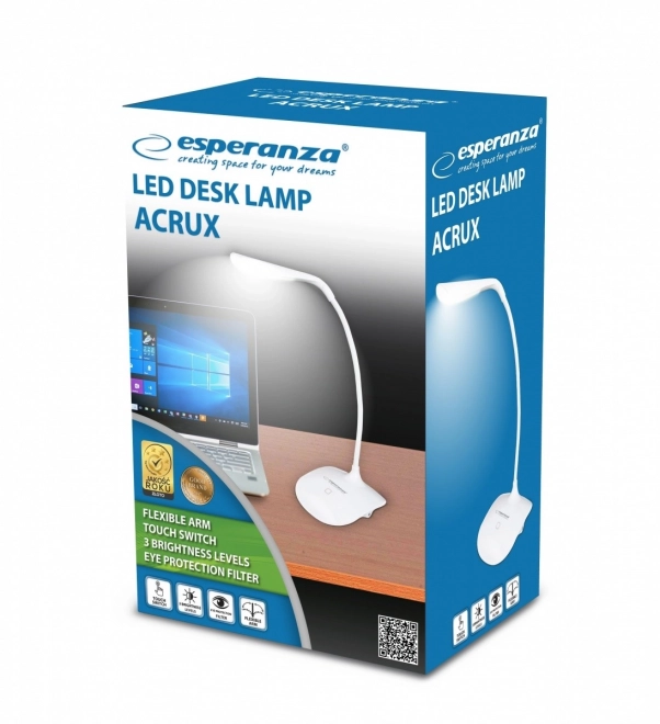 Acrux LED namizna svetilka bela