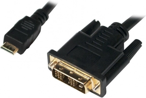 Kabel mini HDMI na DVI‑D 1 m, črn