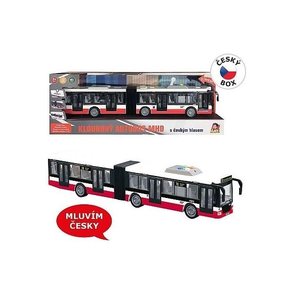 Avtobus na vztrajnostni pogon z zvočnimi in svetlobnimi učinki