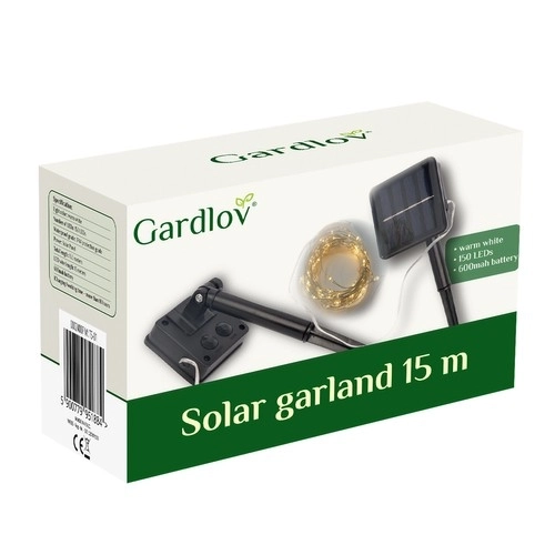 Solarny girlanda 15m IP44 Gardlov 24007