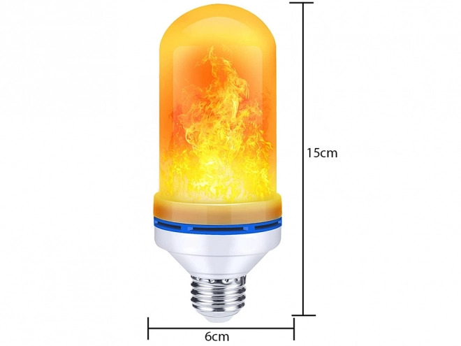 LED Žarnica z učinkom živega plamena e27 9w