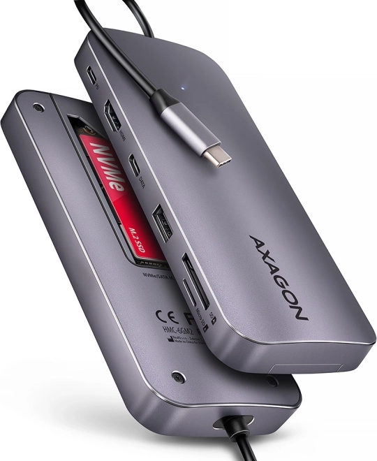 Večportni USB hub 6v1 AXAGON HMC-6GM2