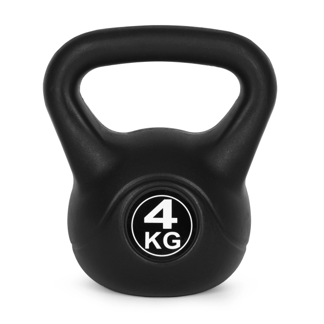 Kettlebell za vadbo črna - 4kg