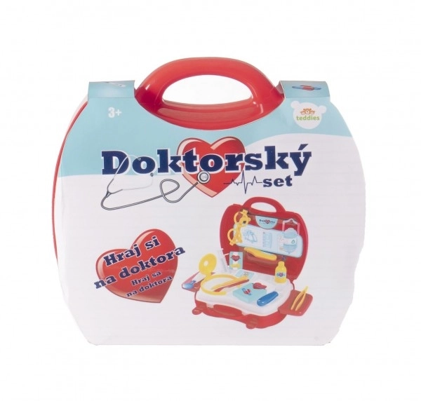 Komplet doktor/plastni zdravnik v plastičnem kovčku 24x22x9cm v vrečki