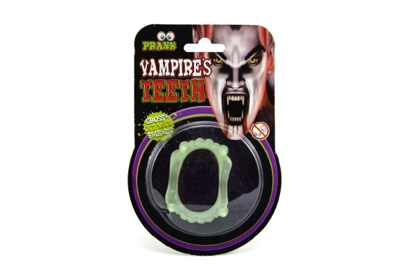 Svetleči vampirski zobje 5cm karneval