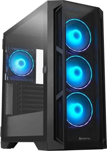 Računalniško ohišje CHIEFTEC APEX E-ATX s kaljenim steklom in 4× ARGB ventilatorji
