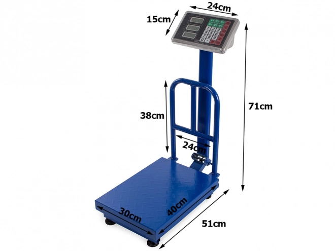 Elektronska tehtnica z LCD zaslonom 100 kg