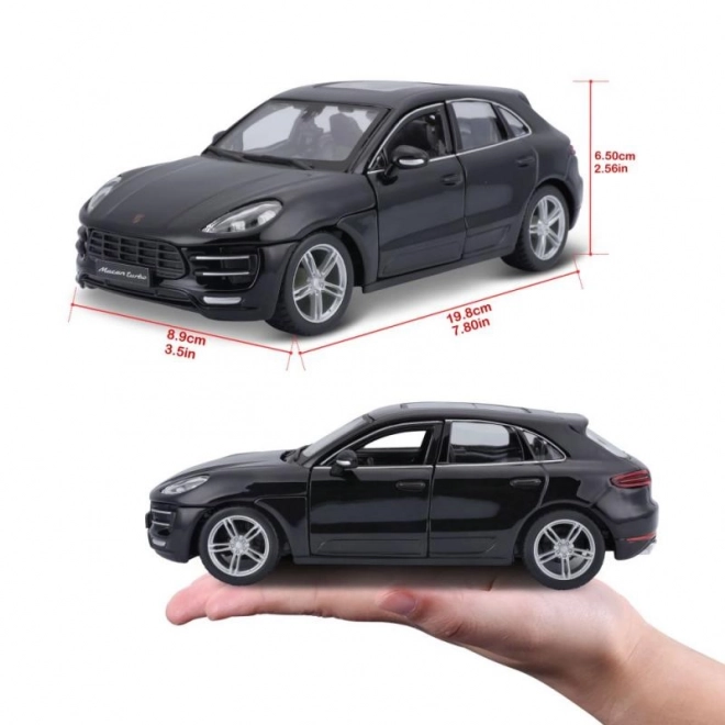 Bburago 1:24 Porsche Macan črna 18-21077