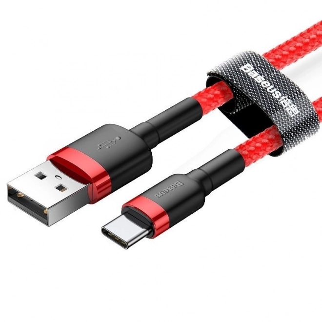 Baseus Cafule USB-C kabel 2A 3m - rdeč