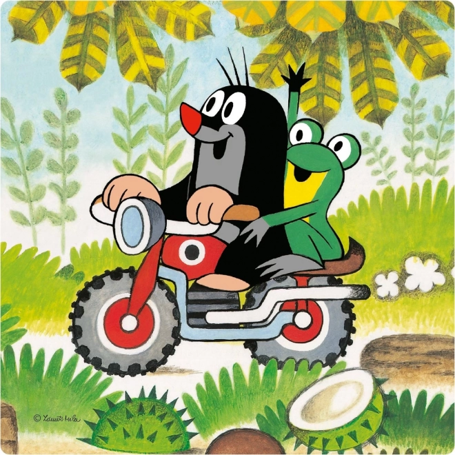 Krtek na travniku 3-5 otroške puzzle