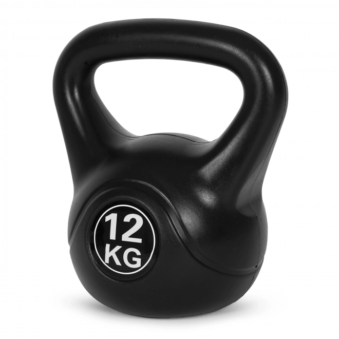 Kettlebell za vadbo črna - 12 kg