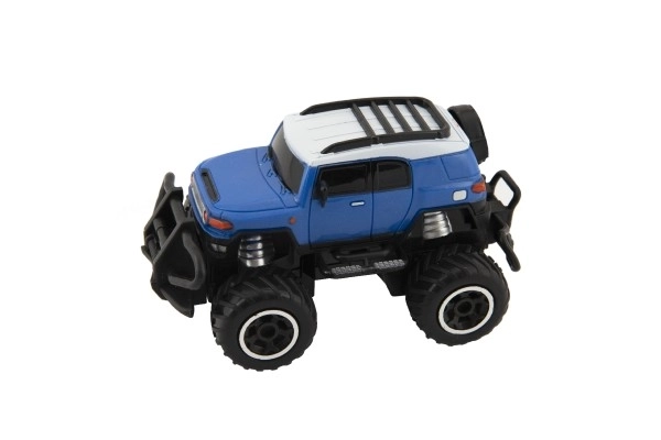 Auto RC mini SUV plast 14cm 27MHz na dalj. uprav. na bat. z luči. 2 barvi v škat. 16x12x10