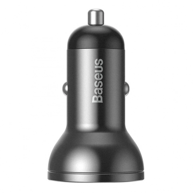 Polnilec za avto Baseus z zaslonom 2x USB