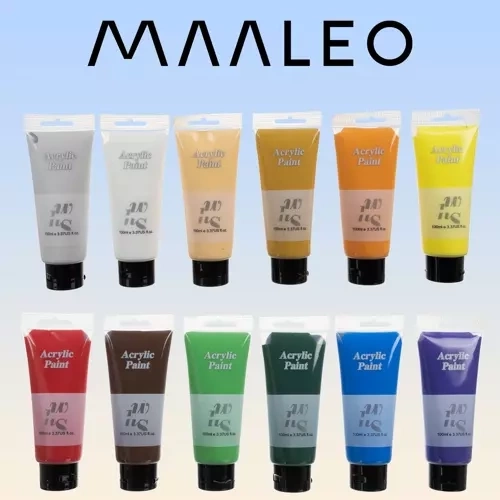 Akrilne barve 12 kom. 100 ml Maaleo 20424
