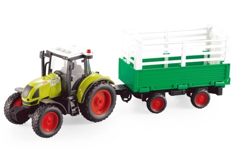 Traktor s prikolico na baterije