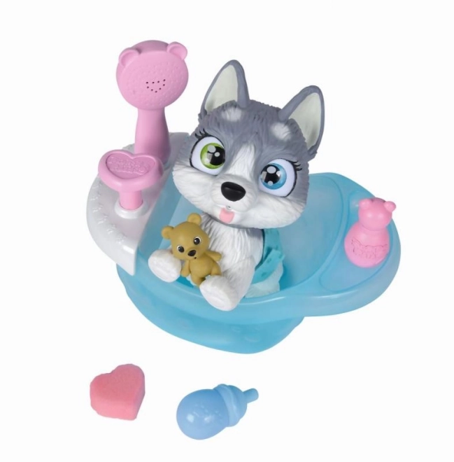 Kužek Husky Pamper Petz v kadi
