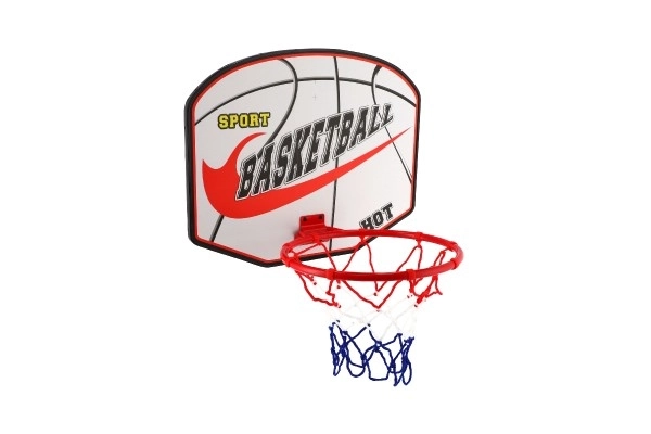 Košarkarski set z leseno ploščo in žogo