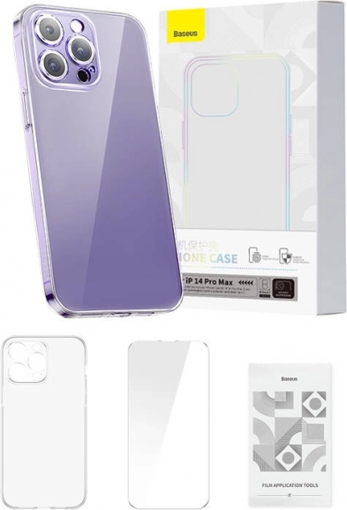 Zaščitni ovitek Baseus Crystal Clear za iPhone 14 Pro Max prozoren