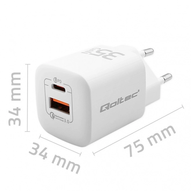 Polnilec 35W GaN ULTRA bela
