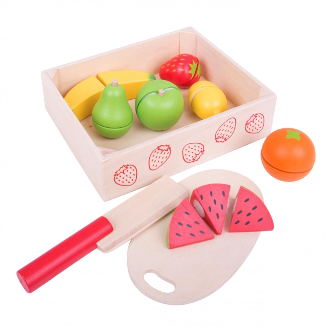 Bigjigs Toys Sadje za rezanje v škatli