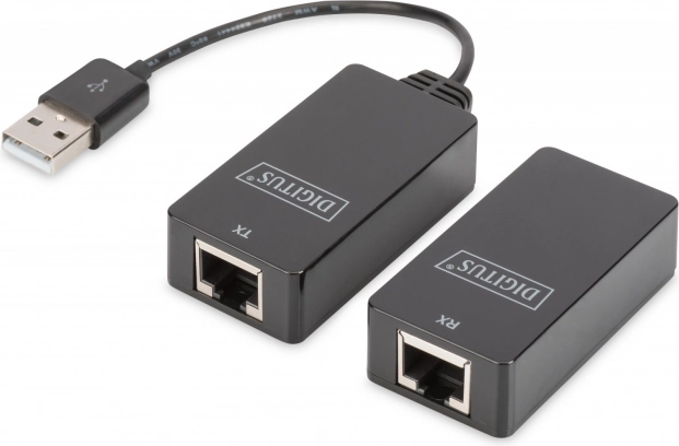 USB podaljšek DIGITUS za prenos do 45 m, črn