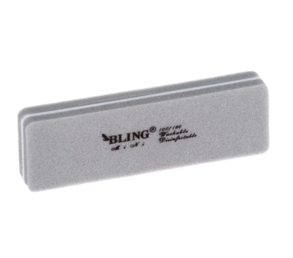 Mini polirna za nohte 100/180 BLING - ploska široka