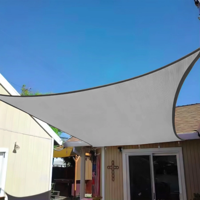 Pravokotna sončna jadra z vodotesno streho 2x3m ModernHome - siva