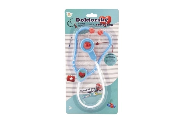 Doktor/stetoskop iz plastike 53cm na baterije s svetlobo in zvokom na kartici 17x34x3cm